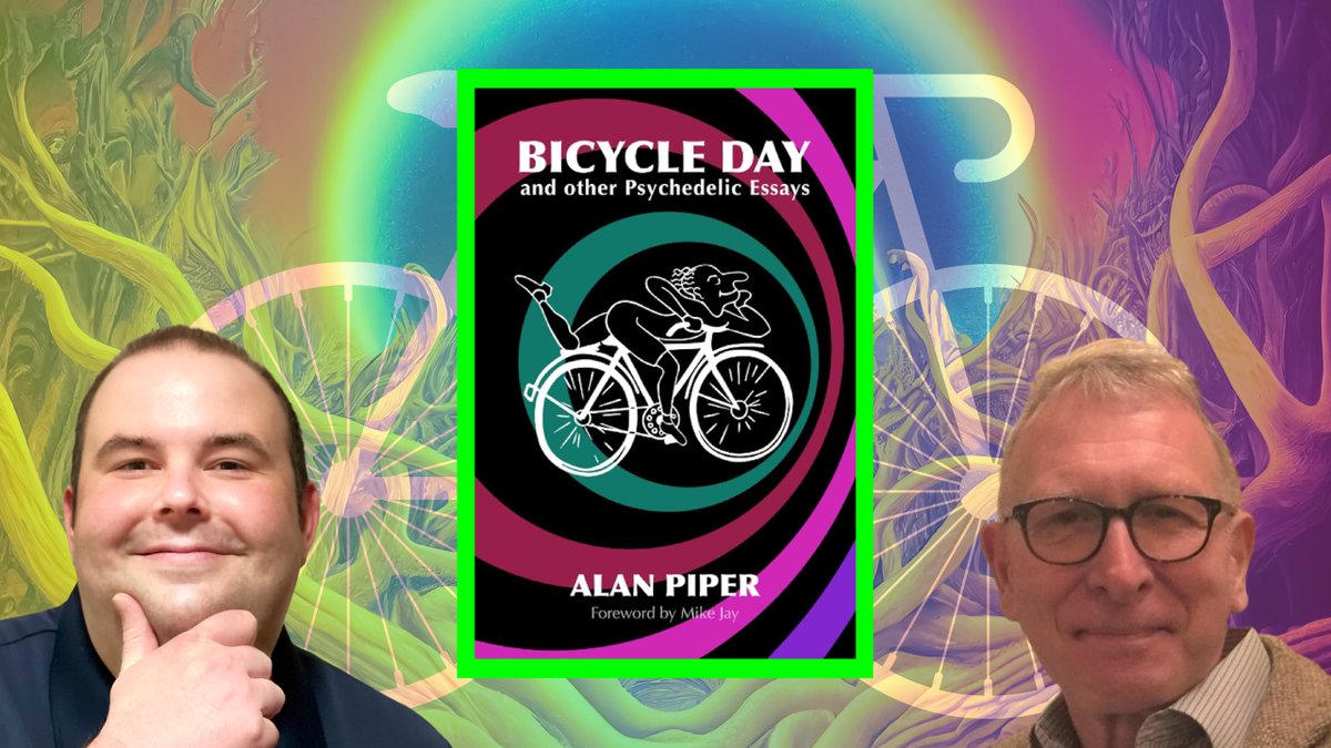 In honor of #BicycleDay here is my interview from last year with Alan Piper @Tzanjo on his book “Bicycle Day and Other Psychedelic Essays” covering Albert Hofmann, LSD, and its secret history. 

Link 👇 
youtube.com/live/8fjvzKr3H…

#lsd #alberthofmann #psychedelics #podcast