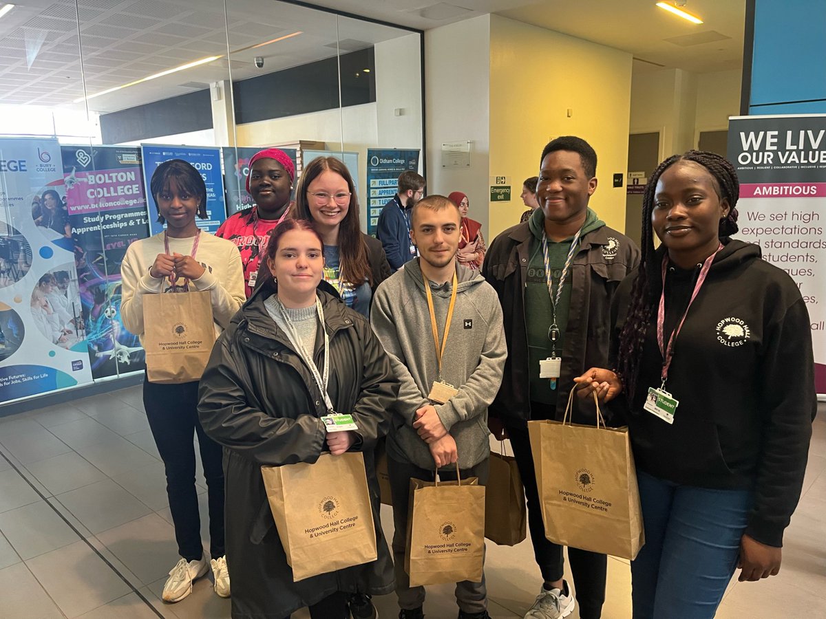 Today our #LearnerVoice students made themselves heard at the @GmColleges Mayoral Hustings held at @traffordcollege.

The group heard directly from the candidates and were able to question them on subjects important to our college community.

Thanks for representing #TeamHopwood!