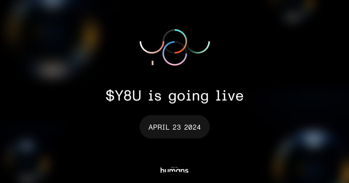 Drum roll.. 🥁 The final countdown for $Y8U begins now! Apr 23rd. 2PM UTC on @gate_io