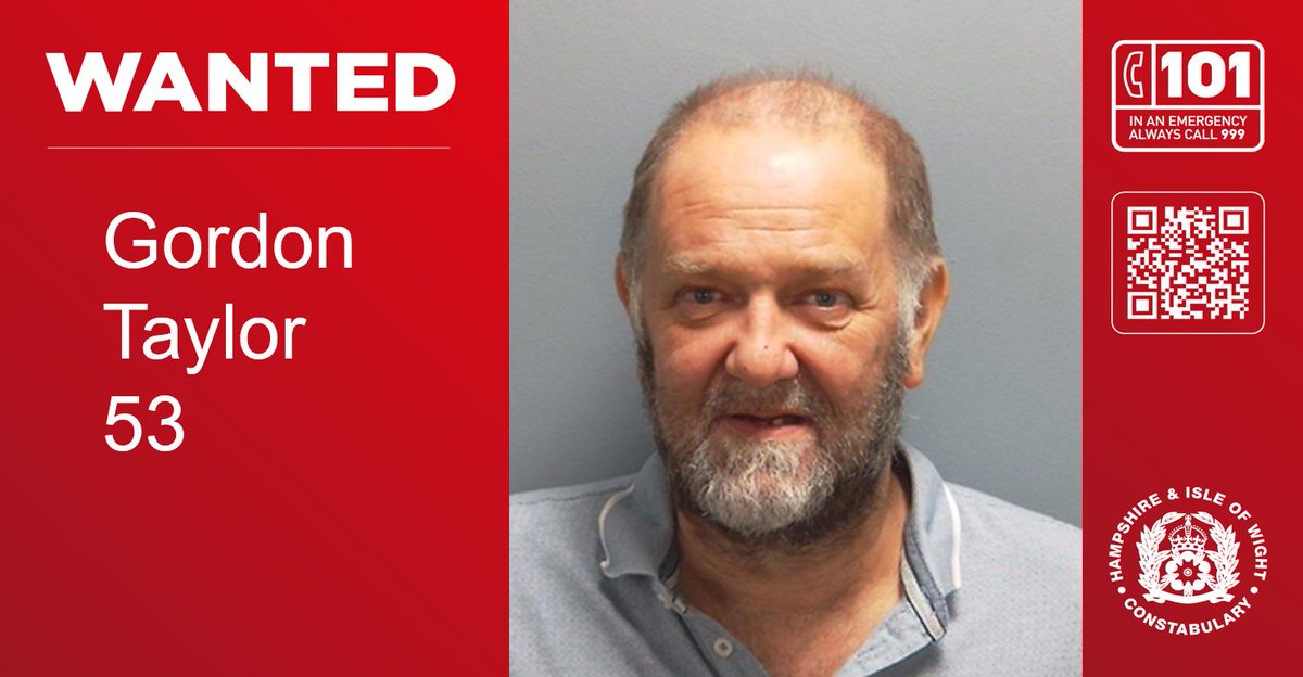 We are appealing for the public's help so we can locate wanted man Gordon Taylor. READ MORE: orlo.uk/5gv2j