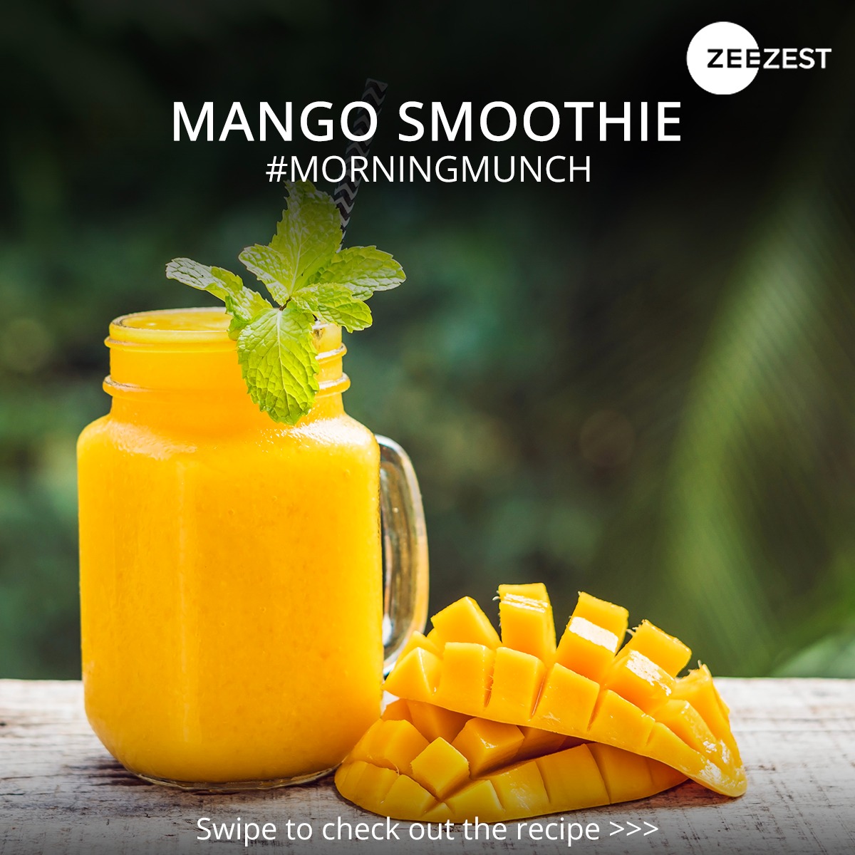 ZeeZest_'s tweet image. Start your day with a burst of tropical goodness! Indulge in our mango smoothie recipe for a refreshing and nutritious breakfast that's perfect for summer mornings.

#MorningMunch #MangoSmoothie #Breakfast #BreakfastRecipe #ZestfulSummerIndulgence #ZeeZest