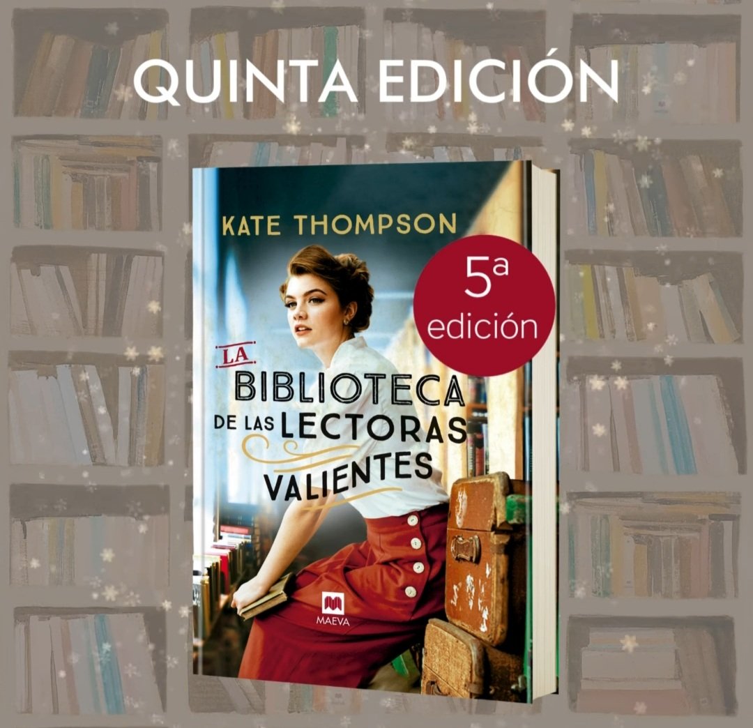 ¡Y ha llegado la quinta!
<a href="/MaevaEdiciones/">Ediciones Maeva</a> 
#labibliotecadelaslectorasvalientes