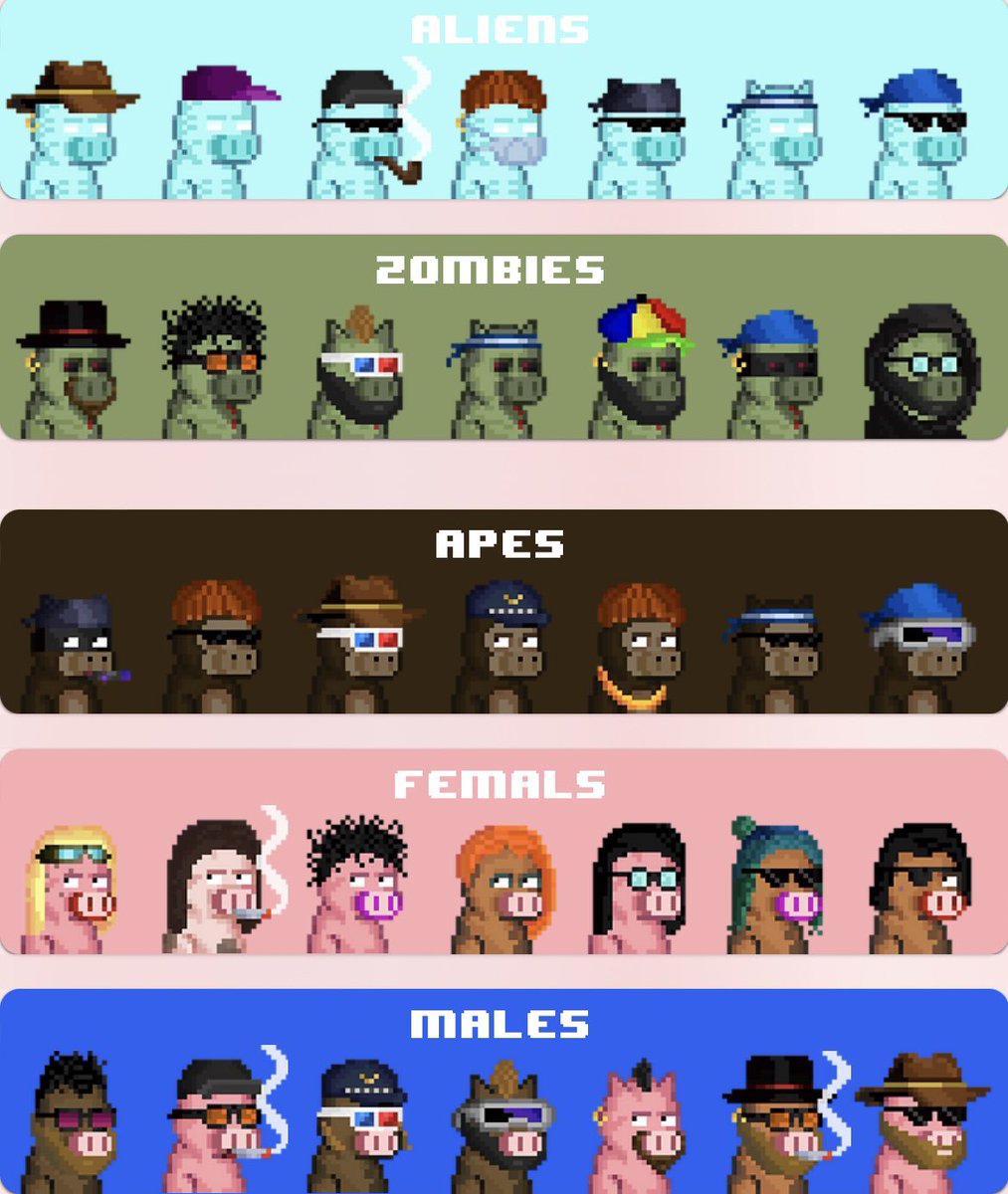 PorkPunks's tweet photo. Check out the lineup in our latest V3

Still in the studio tweaking the details—more awesome art updates are in the pipeline!

Every detail from aliens to zombies is getting a sharper, snappier look and the best is yet to come.

 #PorkPunks 🐷👽🧟🦍 https://t.co/LGYwRVc8TL