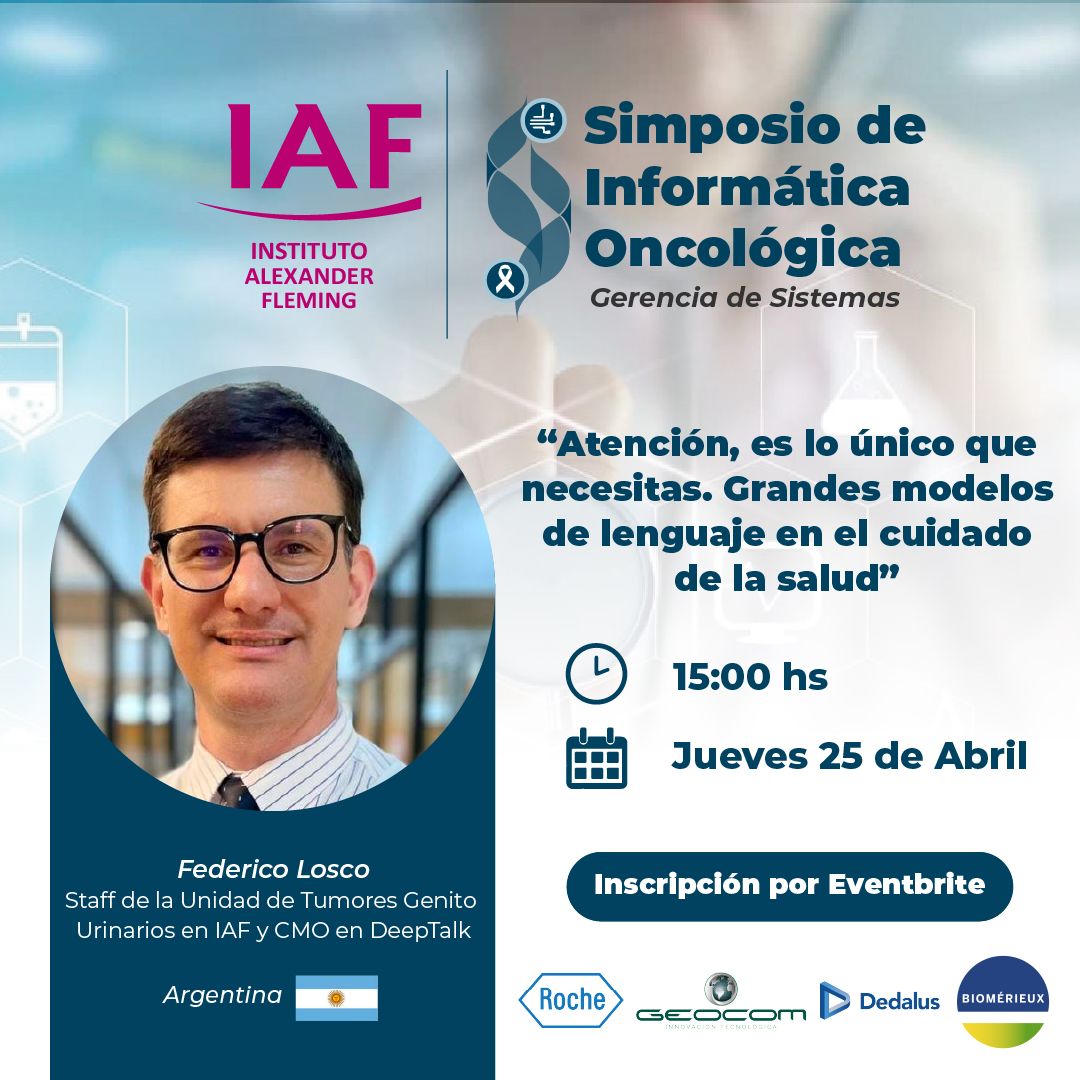 DeepTalkAI's tweet image. Happy to attend the next oncology informatics symposium. We will be presenting on the use of LLM&apos;s in medicine. 🔥