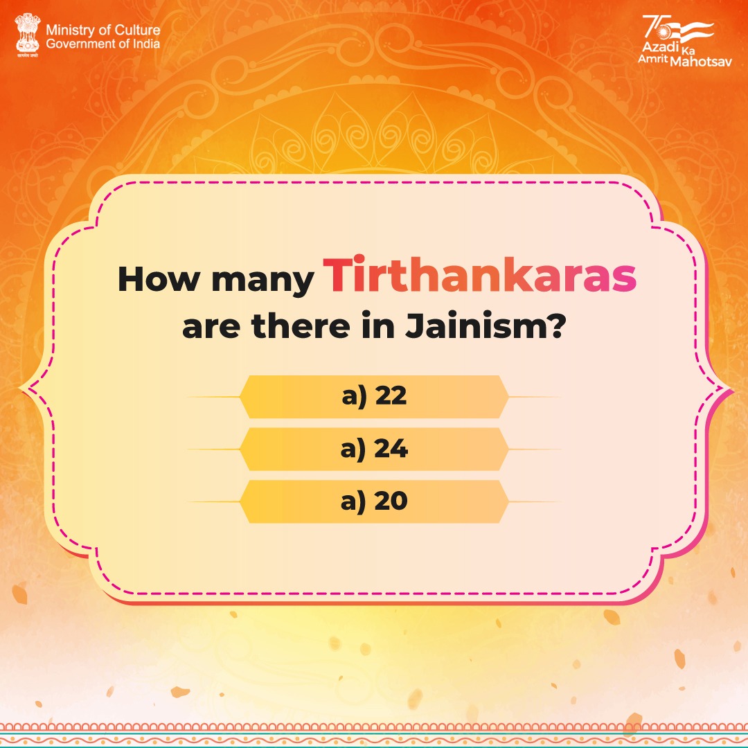 Let's see if you can guess the correct answer. Share it in the comment section below! #MahaveerNirvanMahotsav #AmritMahotsav