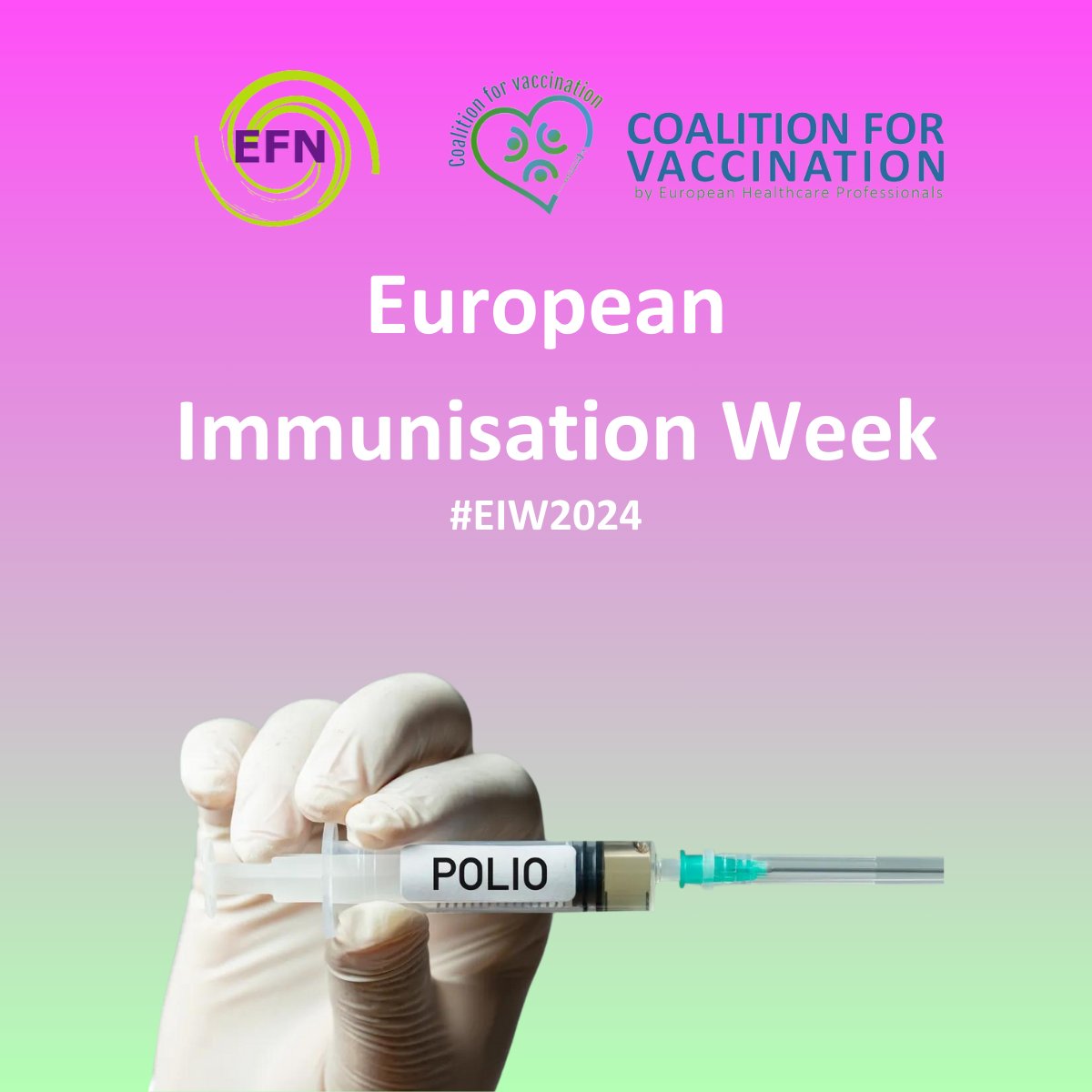 Polio is one of the original EPI vaccines. Europe has remained Polio free since 2002 thanks to the #Vaccine, but risks of resurgence persist. High vaccine coverage must be maintained! #EFN #EIW2024 #Nurses #Prevention #Longlifeforall #EPI #Polio #vaccination #UnitedInProtection