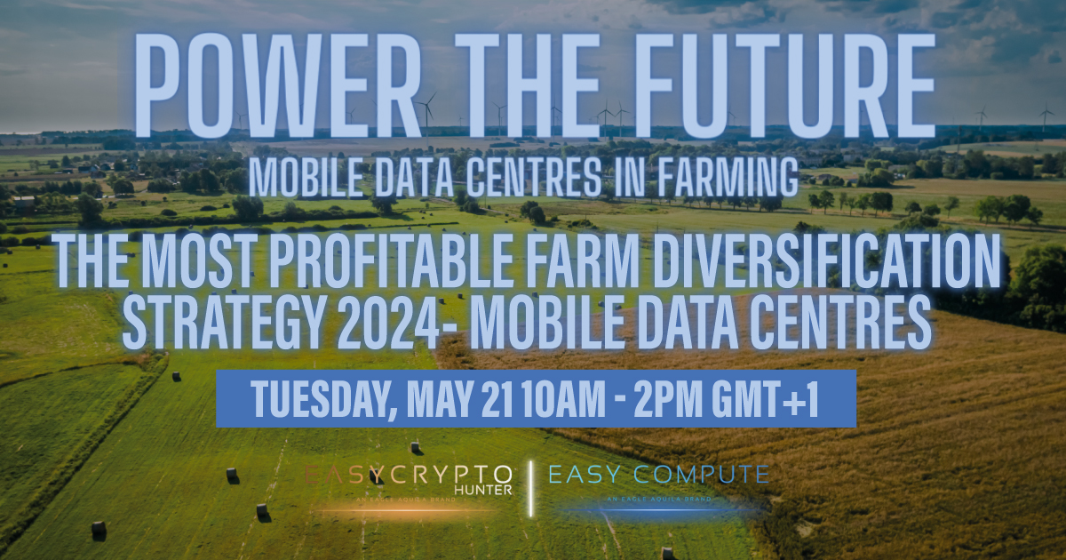 We've teamed up with @easycryptohunt to bring you the latest on how AI & blockchain tech can help you diversify your farm and make money! Join FREE on 21st May & find out how you can make alternative income on farm: eventbrite.com/e/the-most-pro… #ai #blockchain #farmdiversification