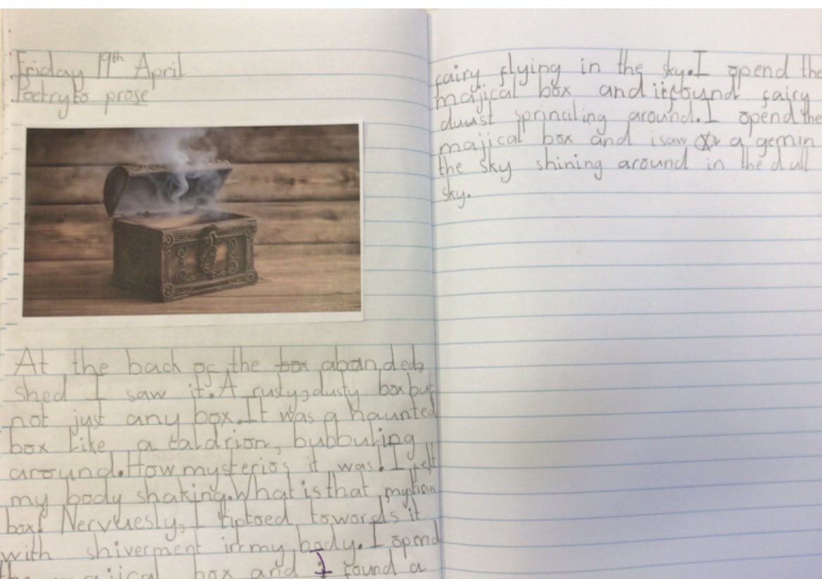 SDSPrimary's tweet photo. Our whole school invention unit on developing poetry into
prose was completed so enthusiastically by everyone across school. Great examples here from Year 2 🌟🌟 https://t.co/AFgYLkILEN