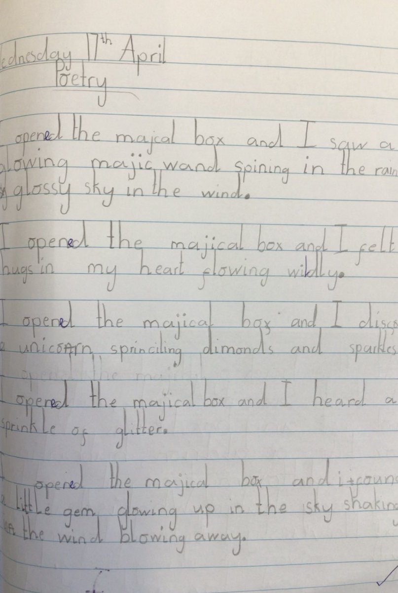 SDSPrimary's tweet photo. Our whole school invention unit on developing poetry into
prose was completed so enthusiastically by everyone across school. Great examples here from Year 2 🌟🌟 https://t.co/AFgYLkILEN