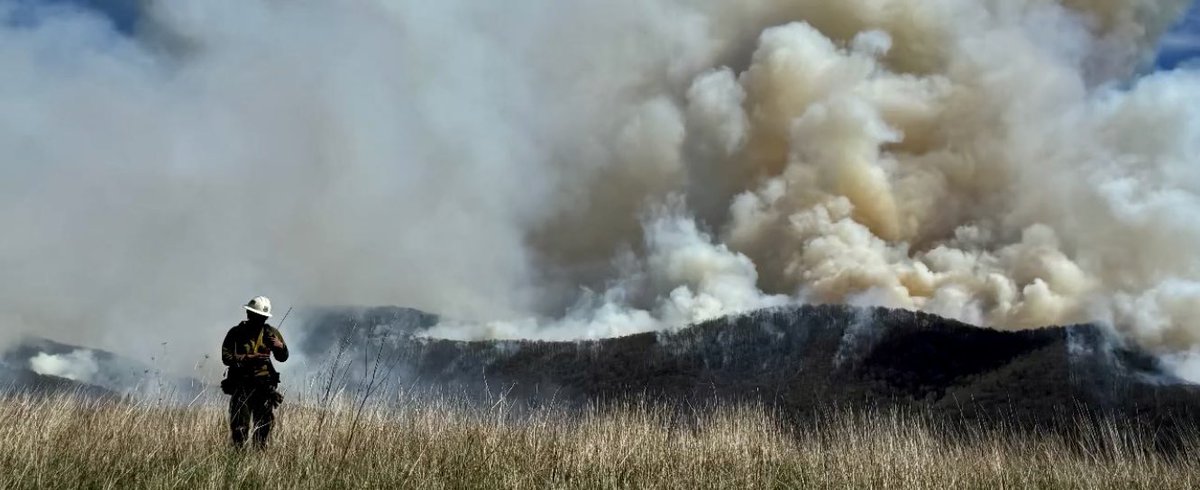 HotshotWake's tweet photo. West Virginia with some impressive Rx fire this week. This was an aerial firing Op on the Monongahela National Forest, The Ramshorn-Guinn ridge RX.
#wvfire #wildfire
Crews have been traveling from all over to the east coast for firing ops and mitigation work. Some have even popped fires and got H-pay and OT early on.
Thanks to the subscriber that shared this ๐ท. ๐