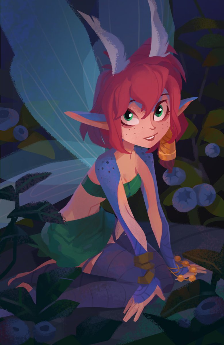 Fairy Mel leaves no one indifferent, so a lot of #fanart is drawn with her! You can find even more fairies in our game! store.steampowered.com/app/2085080/Pr… #indiegame #monstergirl #PrincessHunterGam