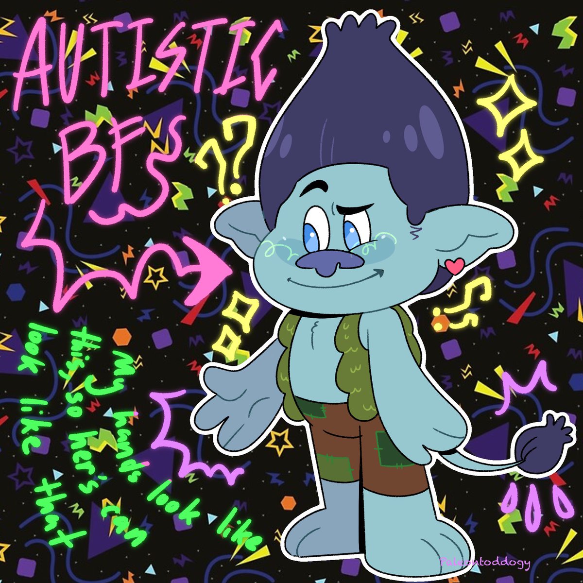 Haven’t been active in a while, but take this style study I did on <a href="/doofazoid/">★ Doof</a> ‘s art :)
#DreamWorksTrolls #trollsfanart #Broppy
