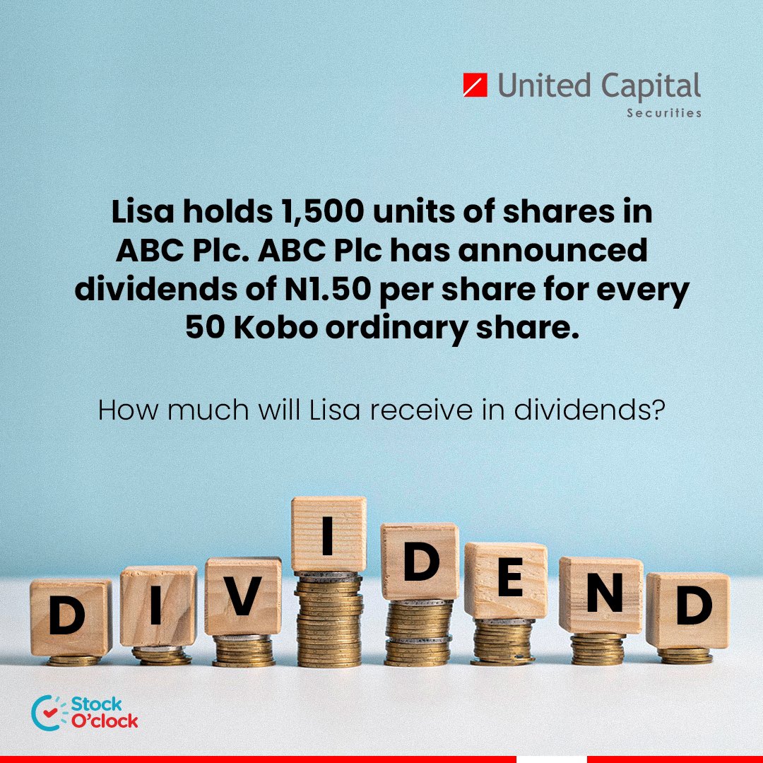 Drop your answers in the comment section, let's see who gets this right.👀

#UnitedCapital #StockOClock #TGIF