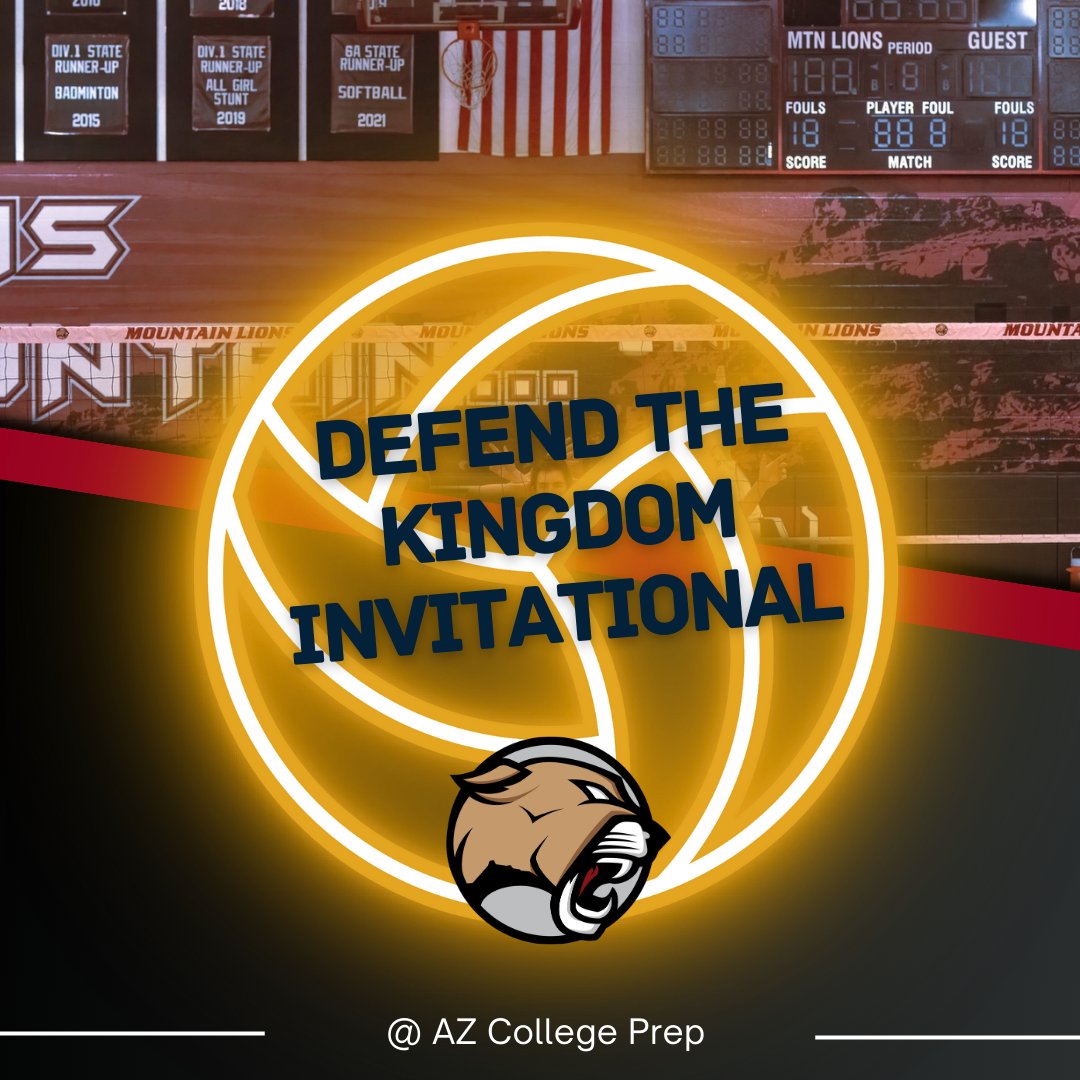 Good luck to Boys Volleyball in the Defend The Kingdom Invitational today at ACP.