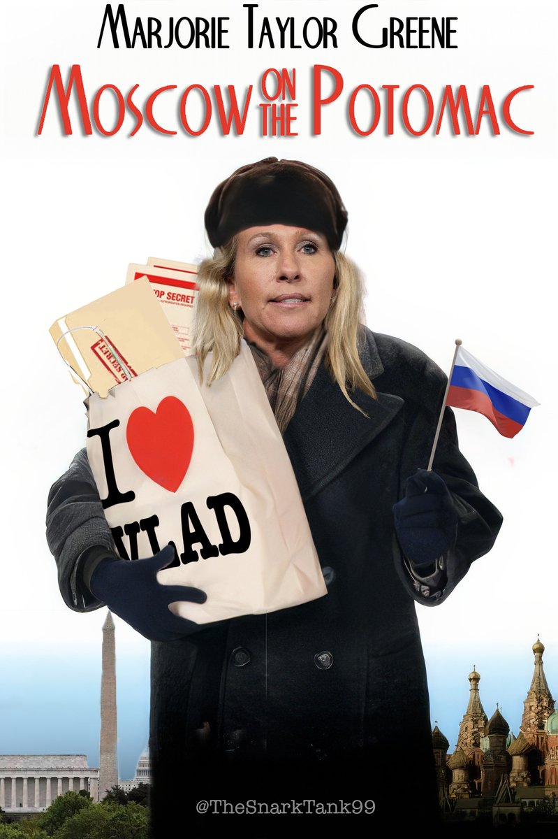 TheSnarkTank99's tweet photo. Coming soon to a political theater near you...
#MoscowOnThePotomac #MTGisARussianAsset https://t.co/wtNgkocjWB