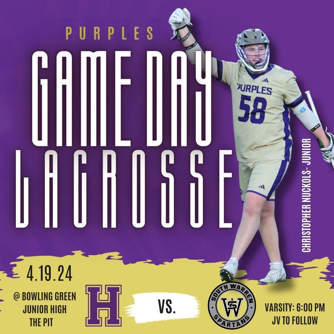 PurplesLAX's tweet image. It’s Game Day… at the PIT. Be there!! @BgPurplesAth @BGHSSportMed @BgBadBoyz