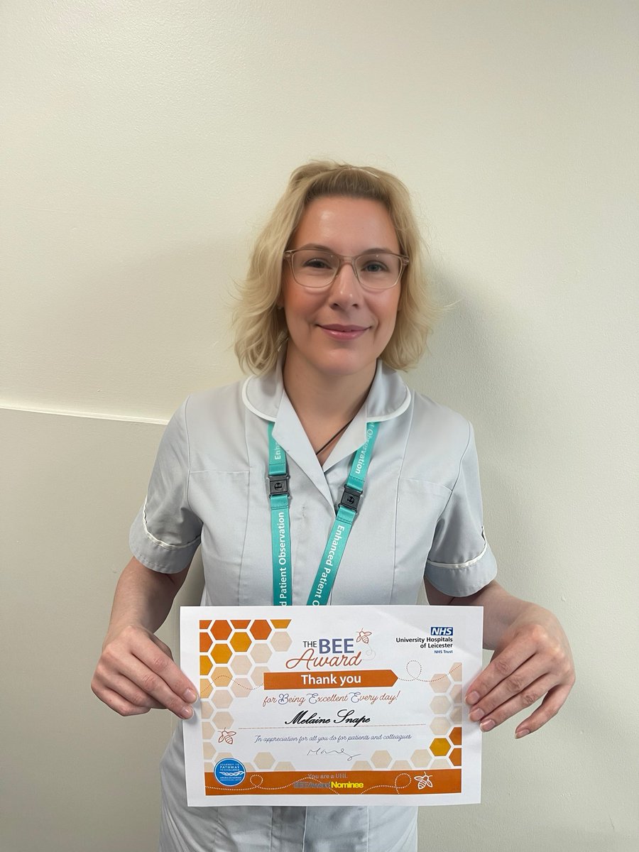UHL_EPO's tweet photo. So proud of our EPO staff! We are a newly formed Department dedicated to changing patients experience whilst in hospital who are suffering from Dementia or Altered Behaviour. We are already making the difference- Mel was nominated for a @UHLBEEawards for her amazing care! https://t.co/5jc8w6oBax