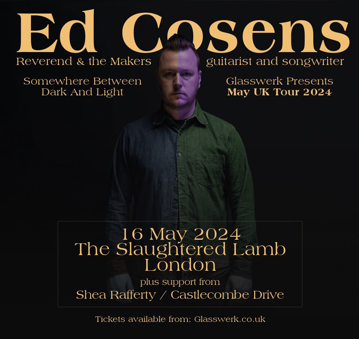 We’re extremely excited to announce that we’ll be supporting the legendary @edcosens of @reverend_makers on the London leg of his solo UK tour at the iconic @theslaughteredlambpub on the 16th of May! This is a huge one for us so let’s all show these boys what we can do!