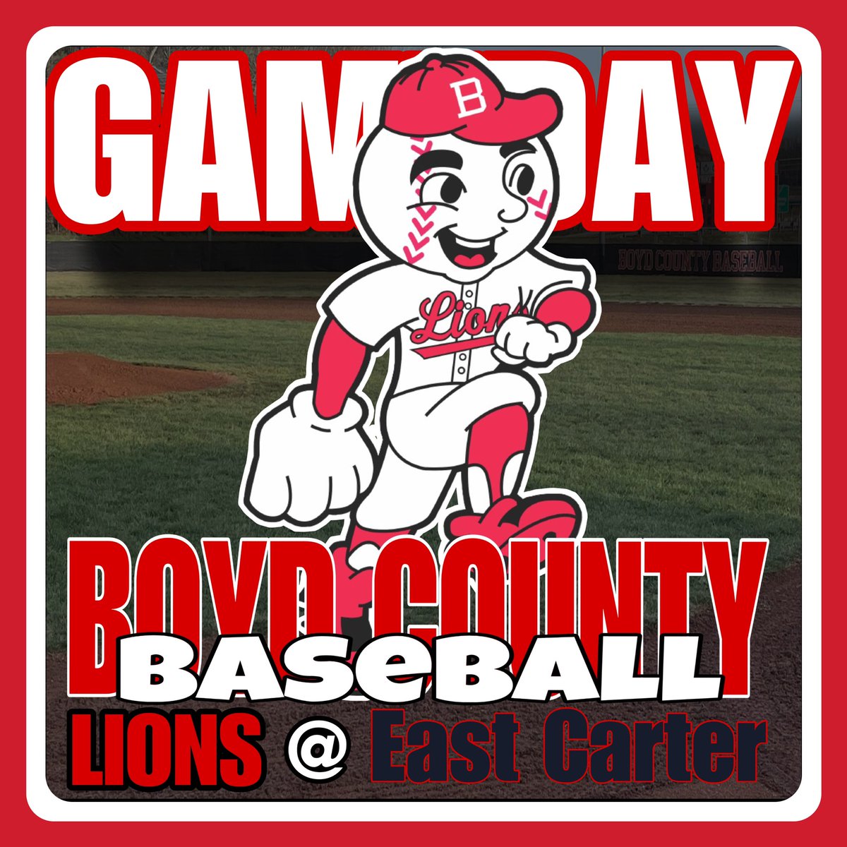 GAMEDAY: #CountyBoys are headed to Grayson this evening with a matchup with a solid East Carter squad. First Pitch scheduled for 6pm