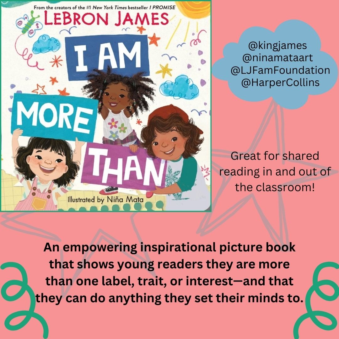 Perfect for Rising Kindergartners! Congratulations to the littlest Class of 2024! @KingJames @ninamataart @LJFamFoundation @HarperCollins