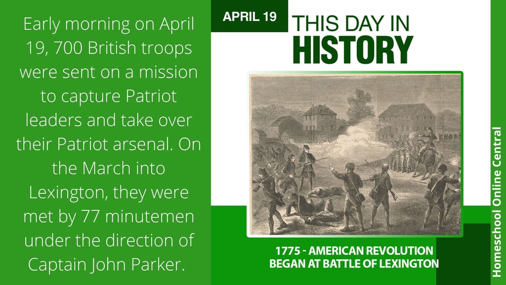 The Battle of Lexington, although short, claimed the lives of 8 Americans and 1 British soldier, beginning the American Revolution. #americanhistory #homeschoolhistory