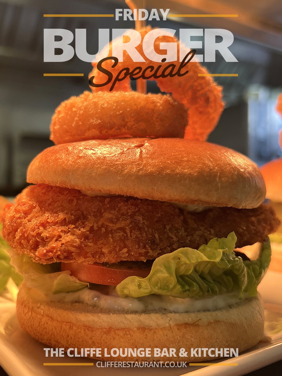 TheCliffeFolkes's tweet photo. Crispy Fish Burger🍔
Served in a brioche bun with baby gem lettuce, tomato, pickled cornichons, tartare sauce and onion rings, accompanied with chips and coleslaw.
https://t.co/cashs78qKR
#burger #burgerspecial #friday #thecliffe #visitfolkestoneandhythe #fishburger https://t.co/5b9ajfBQyt