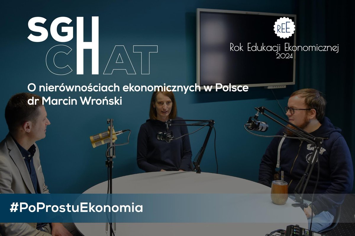 lukasz_lwozny's tweet photo. Zapraszam do odsłuchania odcinków nowej serii podcastów #PoProstuEkonomia w ramach #SGcHat
1. Z @mk_wronski (SGH) rozmawiamy o Nierównościach ekonomicznych w 🇵🇱
https://t.co/xIbNI4SZ0W
2. Z Jakubem Growcem (SGH) rozmawiamy o AI i wzroście gospodarczym
https://t.co/k2KAZnwzWF https://t.co/XlvgFHjDxr