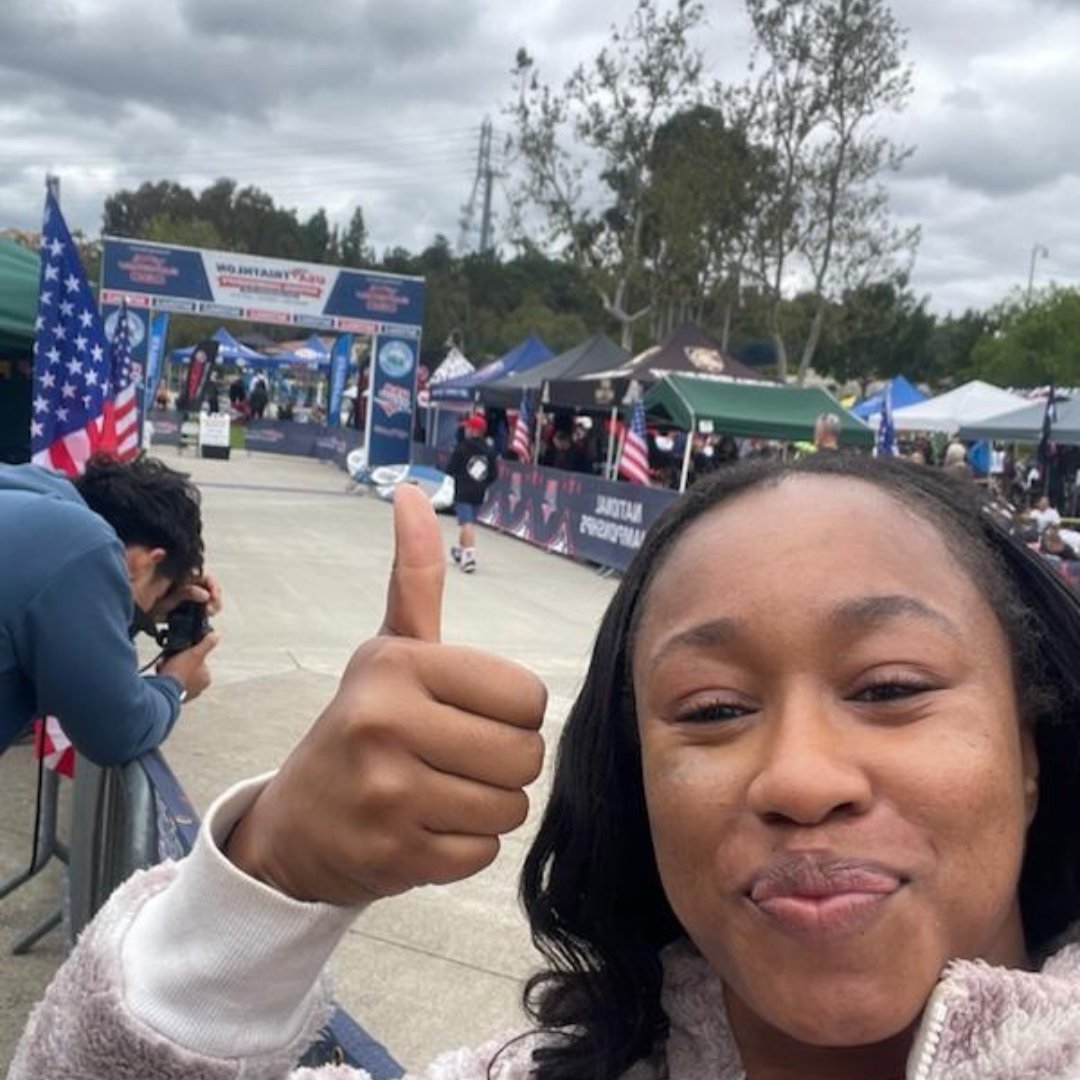 Athlete Presenter, Toni-Ann Williams (@_toniwilliams_), was spotted at the USA Triathlon (@usatriathlon) Collegiate Club National Championships in Mission Viejo, CA, sharing resources with athletes! Learn more here: bit.ly/3JrYfHT #AntiDoping #Education #Athletes