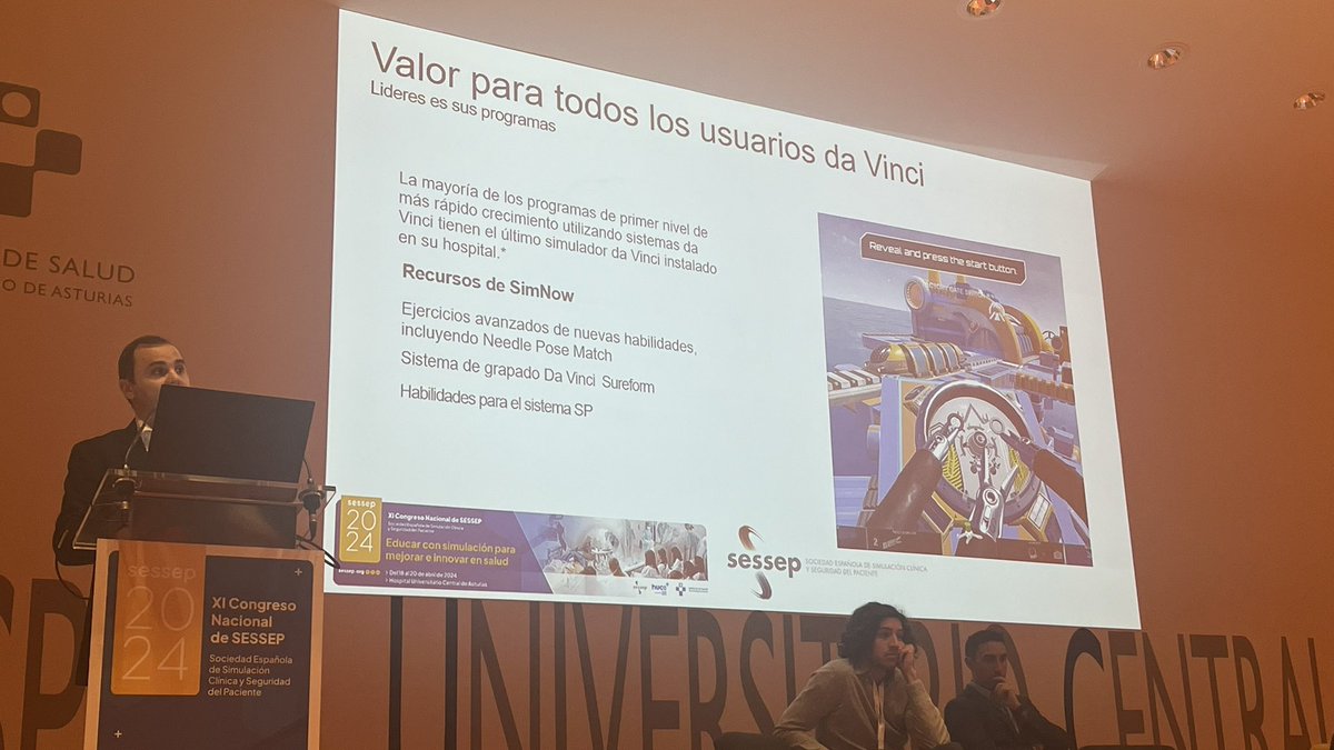 BeatrizFebrero's tweet photo. Importancia de las integración en formación de las nuevas tecnologías en cirugía @AreaUnoArrixaca @aecirujanos @aecformacion #sessep24 https://t.co/nRrRqoQBRf