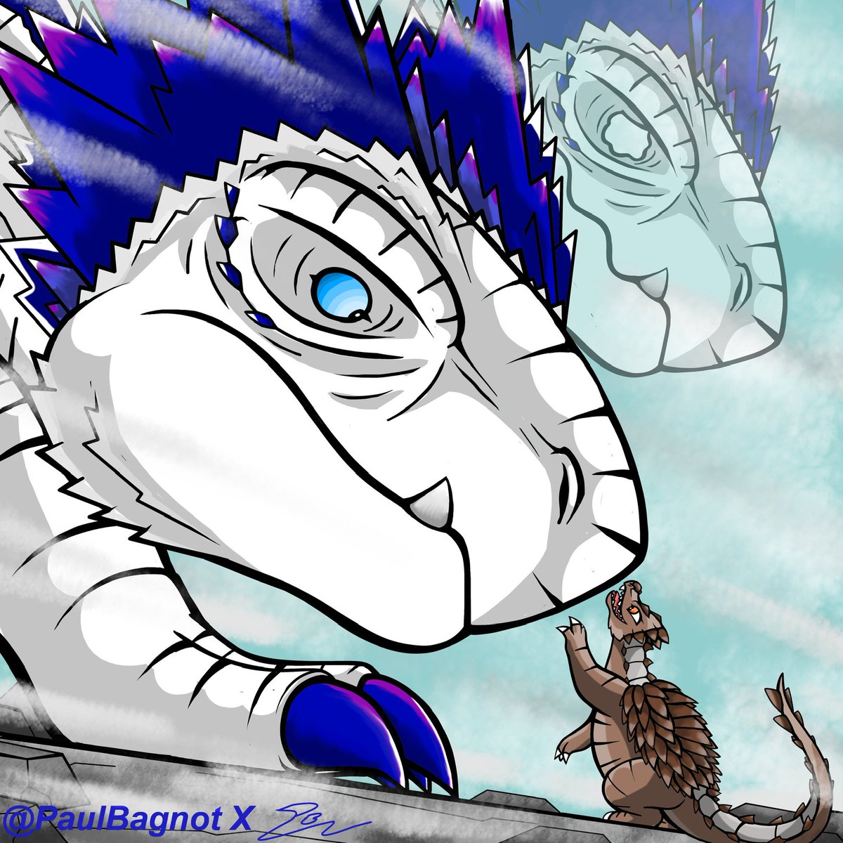 Baby anguirus finally found someone of his kind…maybe 

#MonsterVerse #MonarchGTeam #GodzillaKingOfTheMonsters #GodzillaDay #godzillaart #GodzillaMovie #GodzillaKingOfTheMonsters #godzillaxkongfanart #GodzillaXKongTheNewEmpire #Anguirus #Shimo