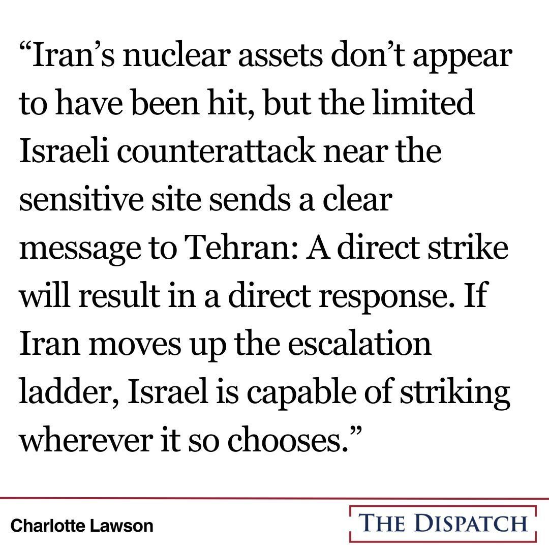 'The Iranian attack intended to punish Israel for its killing of a senior Quds Force commander in Damascus, Syria, instead became the proof of concept for a budding strategic alliance.' Read @lawsonreports's full story here: thedispatch.com/article/irans-…