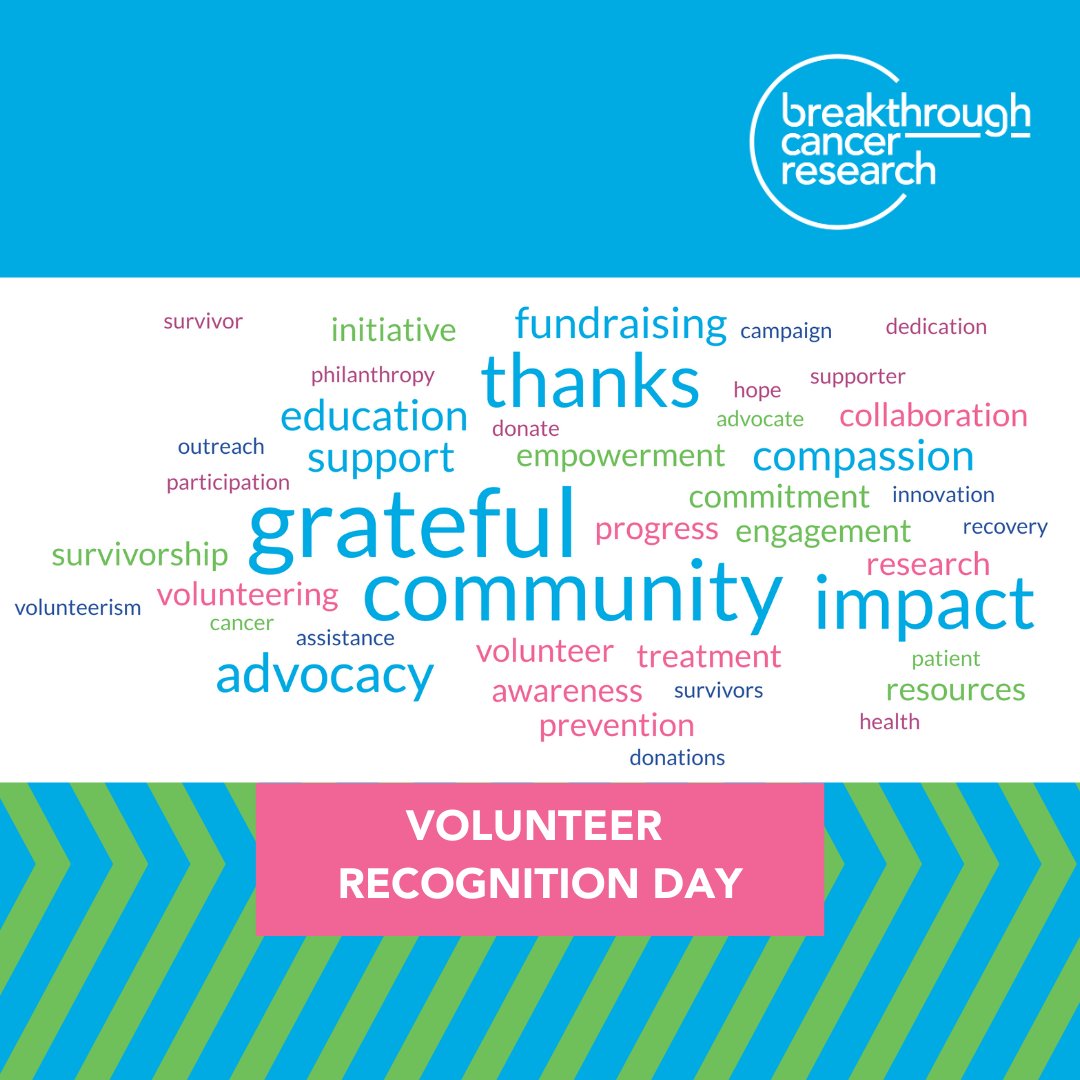 It's #VolunteerRecognitionDay - a huge thank you to all our amazing volunteers 💙 Without your help we simply wouldn't be able to fund the research that is #MakingMoreSurvivors of cancer. If you'd like to volunteer just get in touch or visit: breakthroughcancerresearch.ie/supporters/#vo… #ThankYou