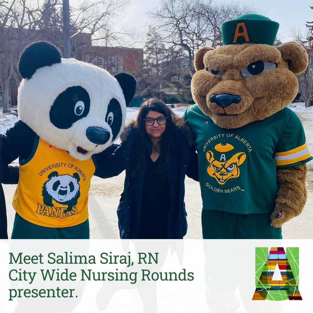 UAlbertaNursing's tweet photo. Meet Salima Siraj, a registered nurse, #UAlbertaNursing graduate student, and one of the April 24 City Wide Nursing Rounds presenters.
Register for your rounds to hear more about Salima’s work here: https://t.co/nqB42xp2wC
#Alberta_Nurses #CanadaNurses https://t.co/WgS91HRBPw
