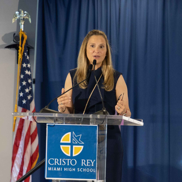 Mrs. Amelie Ferro has been appointed as the new President and CEO of Cristo Rey Miami High School! With 30+ years of leadership experience, Mrs. Ferro will guide us into an exciting new chapter. Join us in welcoming her! #CristoReyMiami #NewLeadership #EmpoweringEducation