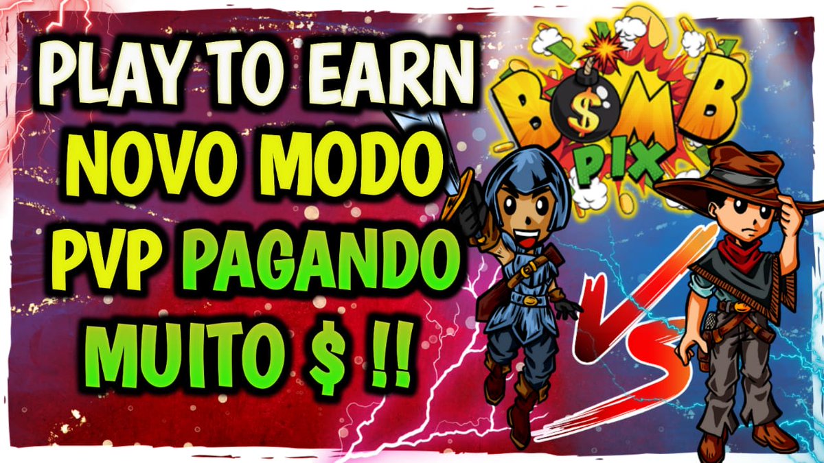 💣 BOMBPIX • ESSE NOVO MODO PVP PAGA MUITO! JOGO PLAY TO EARN / CLICK TO EARN
🎬 Vídeo: youtube.com/watch?v=lQH4zC…

#jogonft #jogosnft #novojogonft #gamefi #juegonft #playtoearn