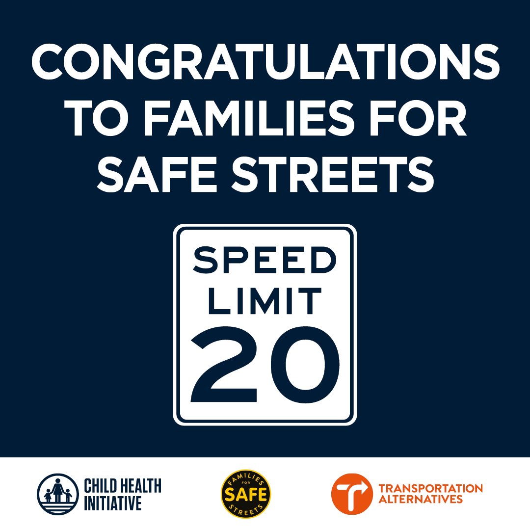 🗽NYC will adopt #Sammyslaw to give communities 20mph streets!

Congratulations to @TransAlt and @NYC_SafeStreets for their dedicated advocacy 

childhealthinitiative.org/blog/2024/apri…