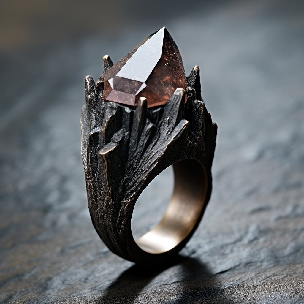 We appreciate your time spent with our Terra collection AI concepts.
.
.
#exoticjewelry #loverings #Wearableart #artjewelry #uniquerings #2023rings #jewelrydesign #darkluxury #brutalistjewelry #witchyvibes #magickal #blvckfashion #darkjewelry #statementjewelry #UnisexStyle