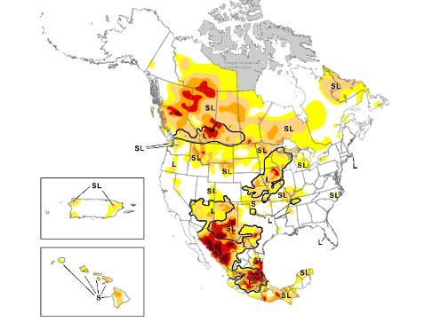 Here are the most recent drought monitor maps.
Canada &amp; Mexico are needing precipitation. Christian Prayer Warriors, please pray for our neighbors, for needed rain.