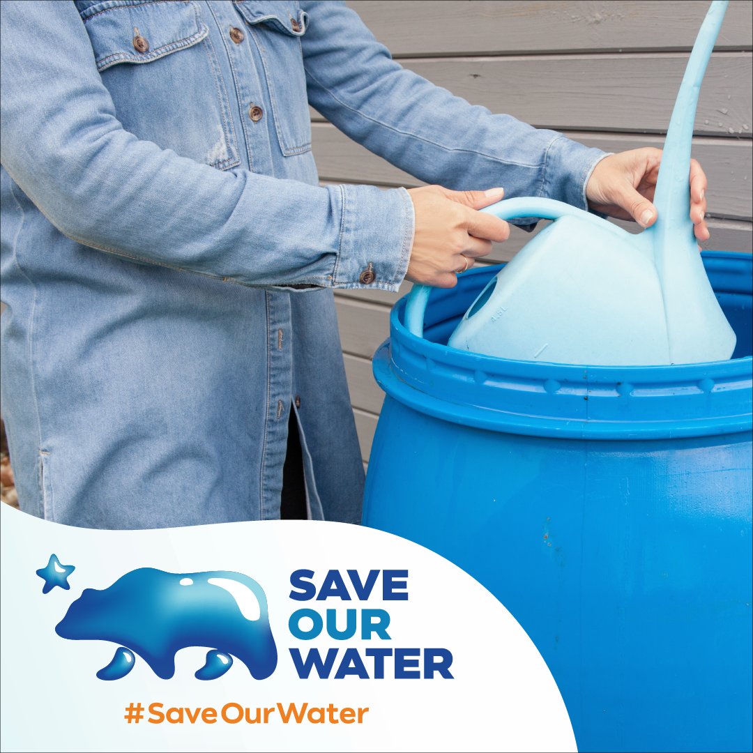 Today's water conservation tip is: attempt to recycle water and irrigate your garden/lawn. Recycling water can cut water use by 30%. Find more tips to save at SaveOurWater.com.