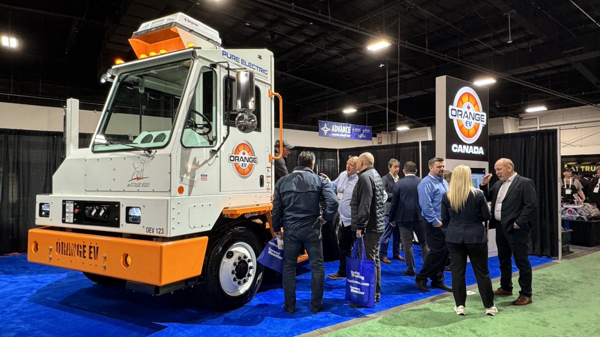 Don't miss out! Orange EV Canada is here to electrify your Truck World experience! Swing by booth #5368 to discover the future of sustainable transport with our pure-electric e-TRIEVER®. Stop by today! #TruckWorld2024 #OrangeEVCanada #ShuntTrucks