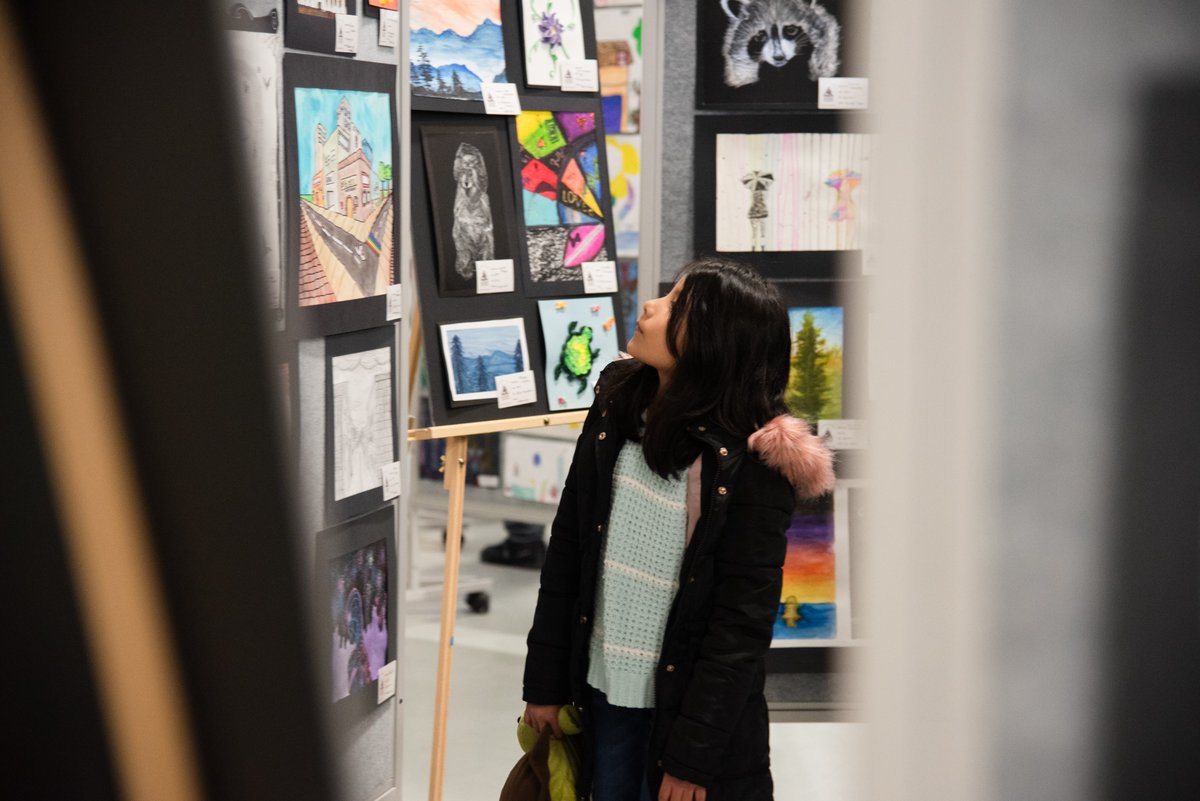 A packed house last night to celebrate our amazing student artists representing every school across the district! The Unframed Student Art Show is on display through Sunday.