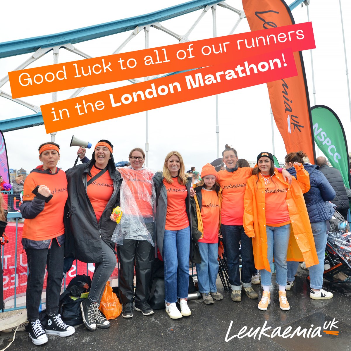 LeukUK's tweet photo. Best of luck to our fantastic team of 50 taking on the @LondonMarathon today - we’ll be there giving you the biggest cheers (just look out for the crazy bunch in orange!) Go #TeamLUK🧡

#LondonMarathon #LondonMarathon2024 https://t.co/6mm7oDZKj8