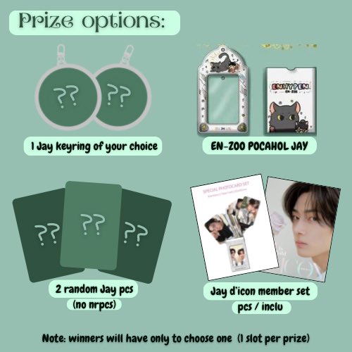 ⋆˚࿔ 𝒥𝒿𝑜𝓃𝑔𝒹𝒶𝓎 𝑔𝒾𝓋𝑒𝒶𝓌𝒶𝓎 𝜗𝜚˚⋆ part 2

✮⋆˙ 2 winners of their choice of prize.

ִ ࣪𖤐 mbf, rt & like this post
ִ ࣪𖤐comment “Happy birthday Jay!” Along with a picture of him. (Optional)
ִ 
࣪𖤐 ends April 25, 2024 | 5:00 PM