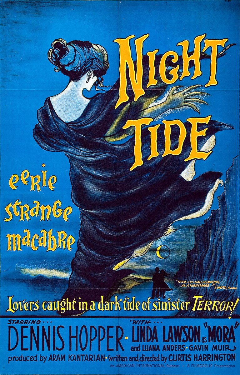 Dark Corners Streaming reviews Night Tide. Not perfect but an intriguing little film with a great poster. youtu.be/WuUqRRf59CA