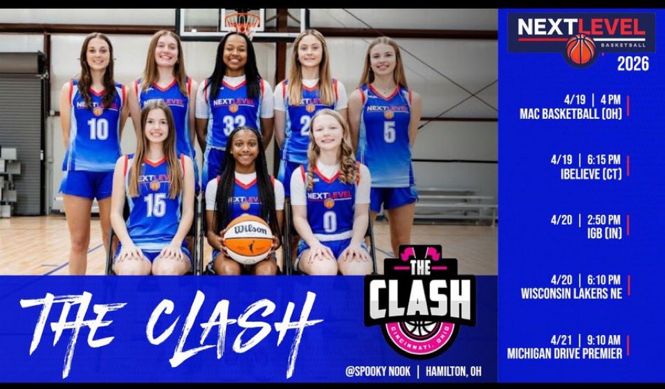 Can’t wait for this weekend at the Clash with @NextLevelNKY! @SelectEventsBB @NDA_athletics @alyxwhite_ @PGHAkeem @PrepGirlsHoops