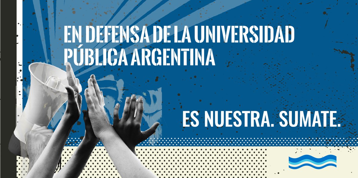 La universidad necesita mayor presupuesto para funcionar. Involucrate en el reclamo por la educación pública de calidad, la ciencia y la tecnología.

Es tuya. Es mía. Es nuestra. Sumate a defender la Universidad Pública Argentina 🇦🇷 Este martes 23/4, marcha en todo el país ✊