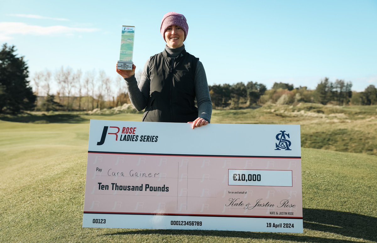 Rose Ladies Golf (@roseladiesgolf) on Twitter photo Congratulations @caragainer - Winner at <a href="/SandAGolfClub/">S&A Golf Club</a> with a +1 score and securing the £10k first prize.
#roseladiesseries #SandA
<a href="/JustinRose99/">Justin ROSE</a> <a href="/kate_rose99/">Kate Rose</a> <a href="/bmwgolfsport/">BMW Golfsport</a> <a href="/PINGTourEurope/">PING Golf Europe</a> <a href="/EuroselectGolf/">EuroSelect Golf Stores</a> <a href="/RandA/">The R&A</a> <a href="/SandAGolfClub/">S&A Golf Club</a> <a href="/SandAgreens/">S&A Greenstaff</a> Congratulations @caragainer - Winner at <a href="/SandAGolfClub/">S&A Golf Club</a> with a +1 score and securing the £10k first prize.
#roseladiesseries #SandA
<a href="/JustinRose99/">Justin ROSE</a> <a href="/kate_rose99/">Kate Rose</a> <a href="/bmwgolfsport/">BMW Golfsport</a> <a href="/PINGTourEurope/">PING Golf Europe</a> <a href="/EuroselectGolf/">EuroSelect Golf Stores</a> <a href="/RandA/">The R&A</a> <a href="/SandAGolfClub/">S&A Golf Club</a> <a href="/SandAgreens/">S&A Greenstaff</a>