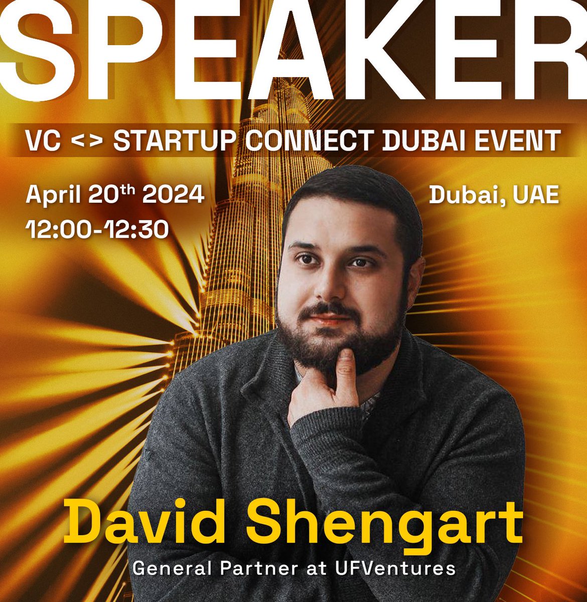 Will catch you all tomorrow my fellow builders and degens. Come talk to me. Background of this picture had to be golden, it’s Dubai. 🥇😂 

lu.ma/tr49vgwe