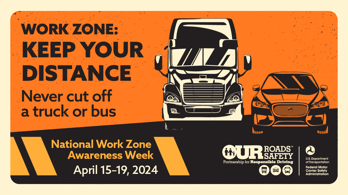 ATA Share the Road (@atasharetheroad) on Twitter photo Keep safety top of mind always by maintaining a safe distance between yourself and other vehicles, especially in work zones. #NWZAW #WorkZoneSafety #OurRoads <a href="/MackTrucks/">Mack Trucks</a> <a href="/TRUCKINGdotORG/">American Trucking</a> Keep safety top of mind always by maintaining a safe distance between yourself and other vehicles, especially in work zones. #NWZAW #WorkZoneSafety #OurRoads <a href="/MackTrucks/">Mack Trucks</a> <a href="/TRUCKINGdotORG/">American Trucking</a>