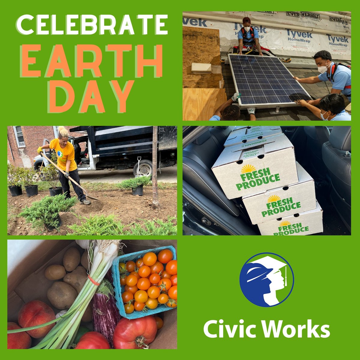 Earth Day is approaching! 🌎 RSVP to join us in celebrating at Civic Works’ Real Food Farm this Monday from 5 pm to 7 pm. You can also continue supporting the Earth year round by participating in Civic Works’ programs! Learn more at the our Linktree: Linktr.ee/civicworks